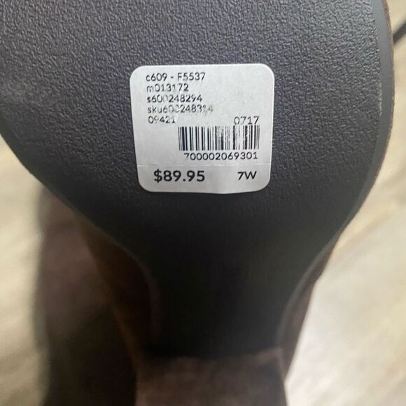 New Lane Bryant brown over the knee boots Block heel women’s 7w 7 wide width - Picture 10 of 11